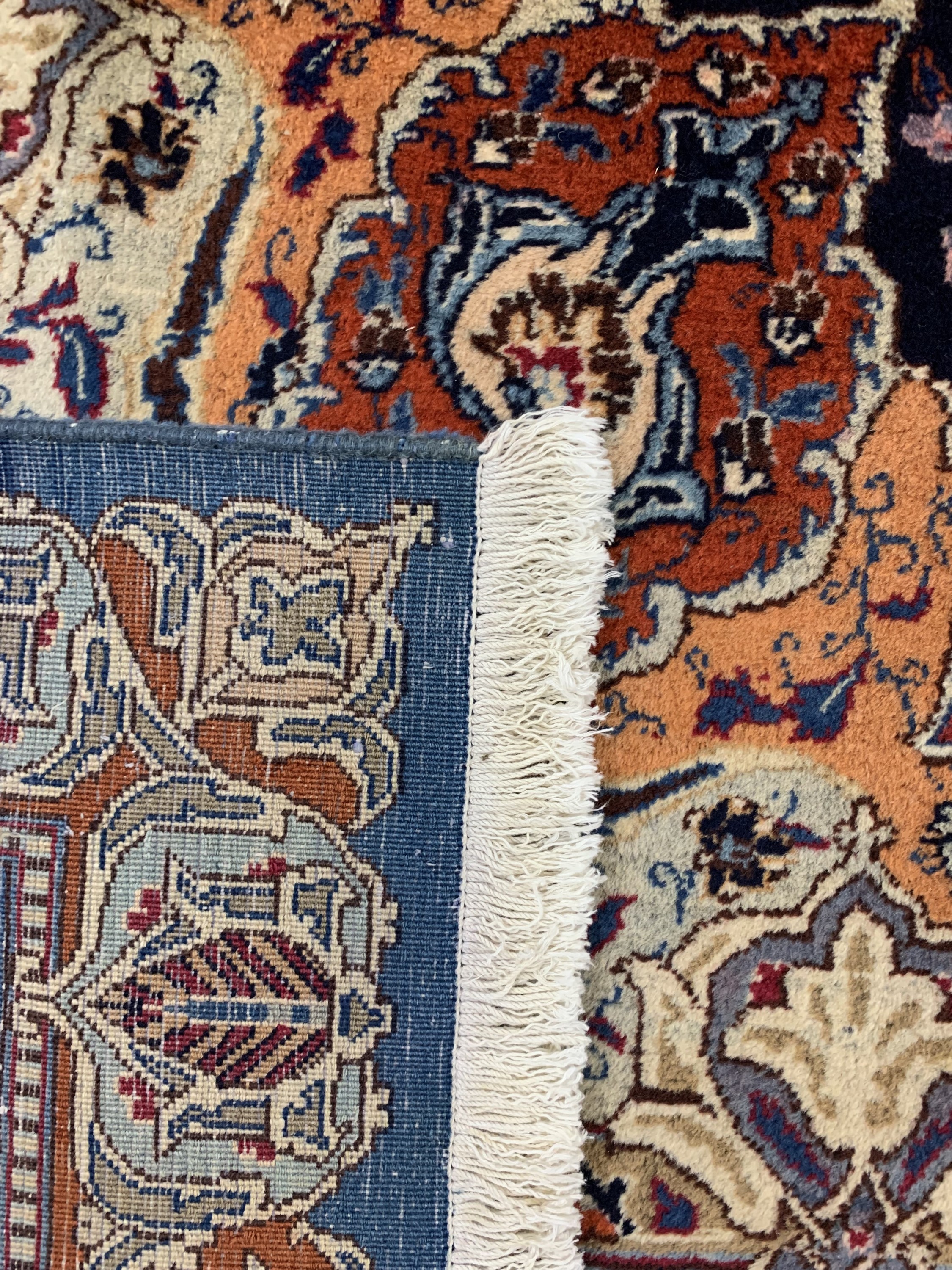 Detail i: Kaschmar alt, Persien, Mitte 20.Jhd, Wolle auf Baumwolle, ca. 390 x 297 cm, nahezu neuwertig