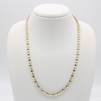 Image 26976200 - Collier, GG 585/000, runde Glieder, Kasten- schl. m. Sicherheitsacht, L. ca. 47 cm