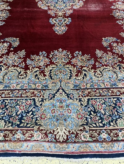 26976263b - Kerman´Lawar´alt, Persien, Anfang 20.Jhd, Wolle auf Baumwolle, ca. 500 x 360 cm, EHZ: 4 ...