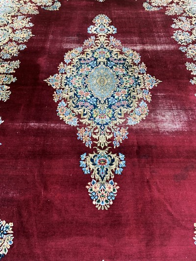 26976263d - Kerman´Lawar´alt, Persien, Anfang 20.Jhd, Wolle auf Baumwolle, ca. 500 x 360 cm, EHZ: 4 ...