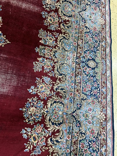 26976263f - Kerman´Lawar´alt, Persien, Anfang 20.Jhd, Wolle auf Baumwolle, ca. 500 x 360 cm, EHZ: 4 ...