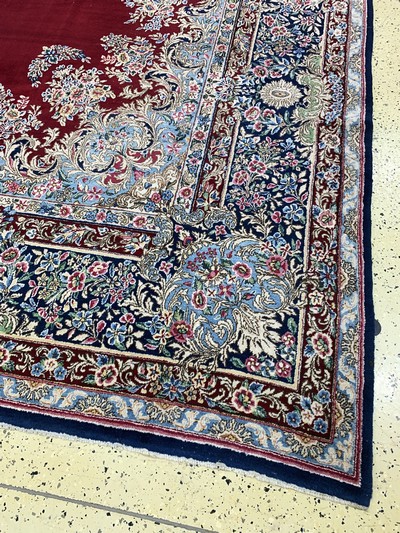 26976263g - Kerman´Lawar´alt, Persien, Anfang 20.Jhd, Wolle auf Baumwolle, ca. 500 x 360 cm, EHZ: 4 ...