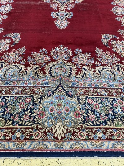 26976263h - Kerman´Lawar´alt, Persien, Anfang 20.Jhd, Wolle auf Baumwolle, ca. 500 x 360 cm, EHZ: 4 ...