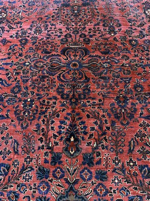 26976272d - Us Re-Import Sarogh antik, Persien, um 1900, Wolle auf Baumwolle, ca. 350 x 270 cm, ...
