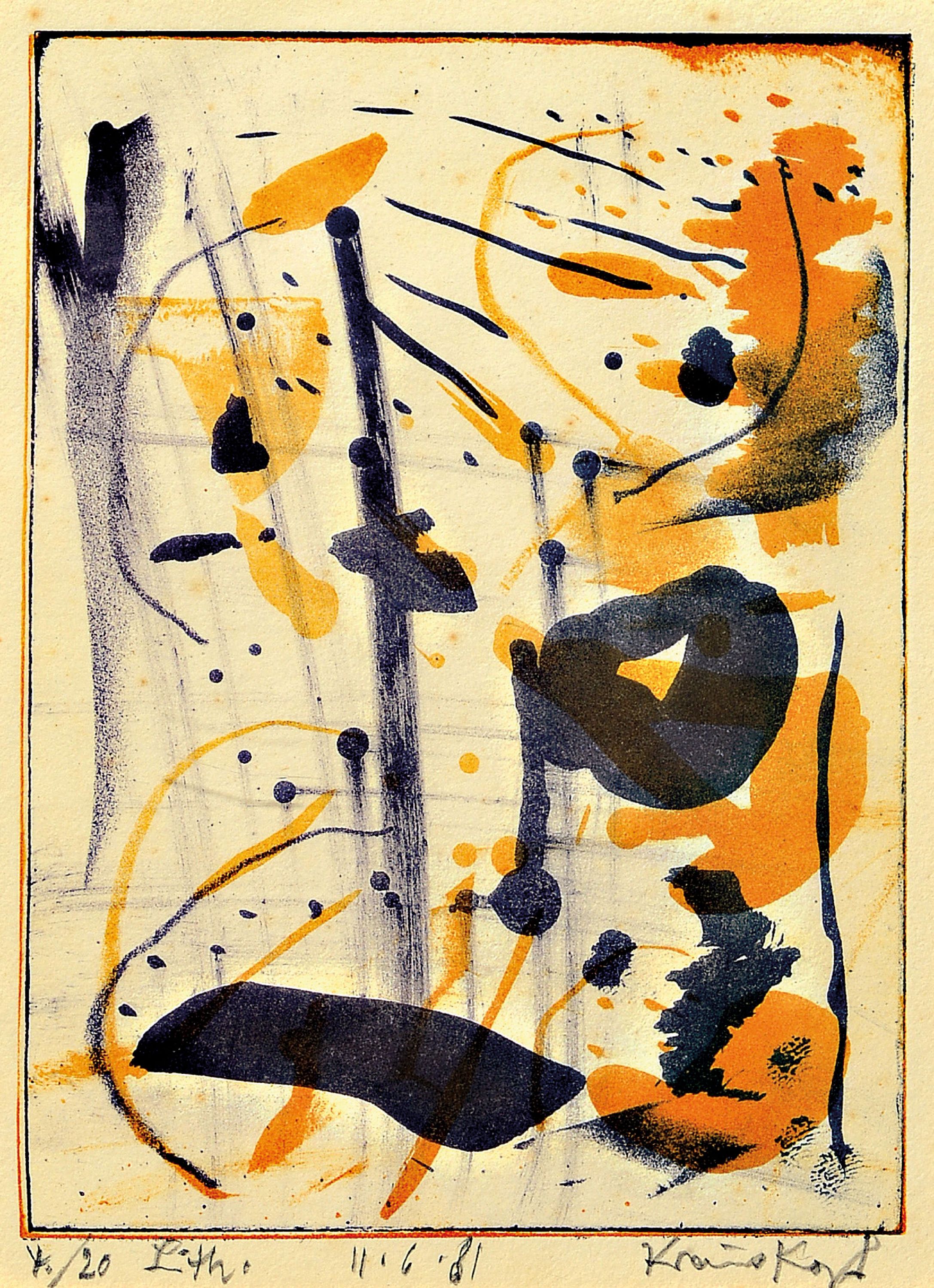 Image 26976794 - Karl-Heinz Krauskopf, 1930-1984 Ratingen, 2 Frablithographien, bez./dat. ´11.6.81´ Ed. ...