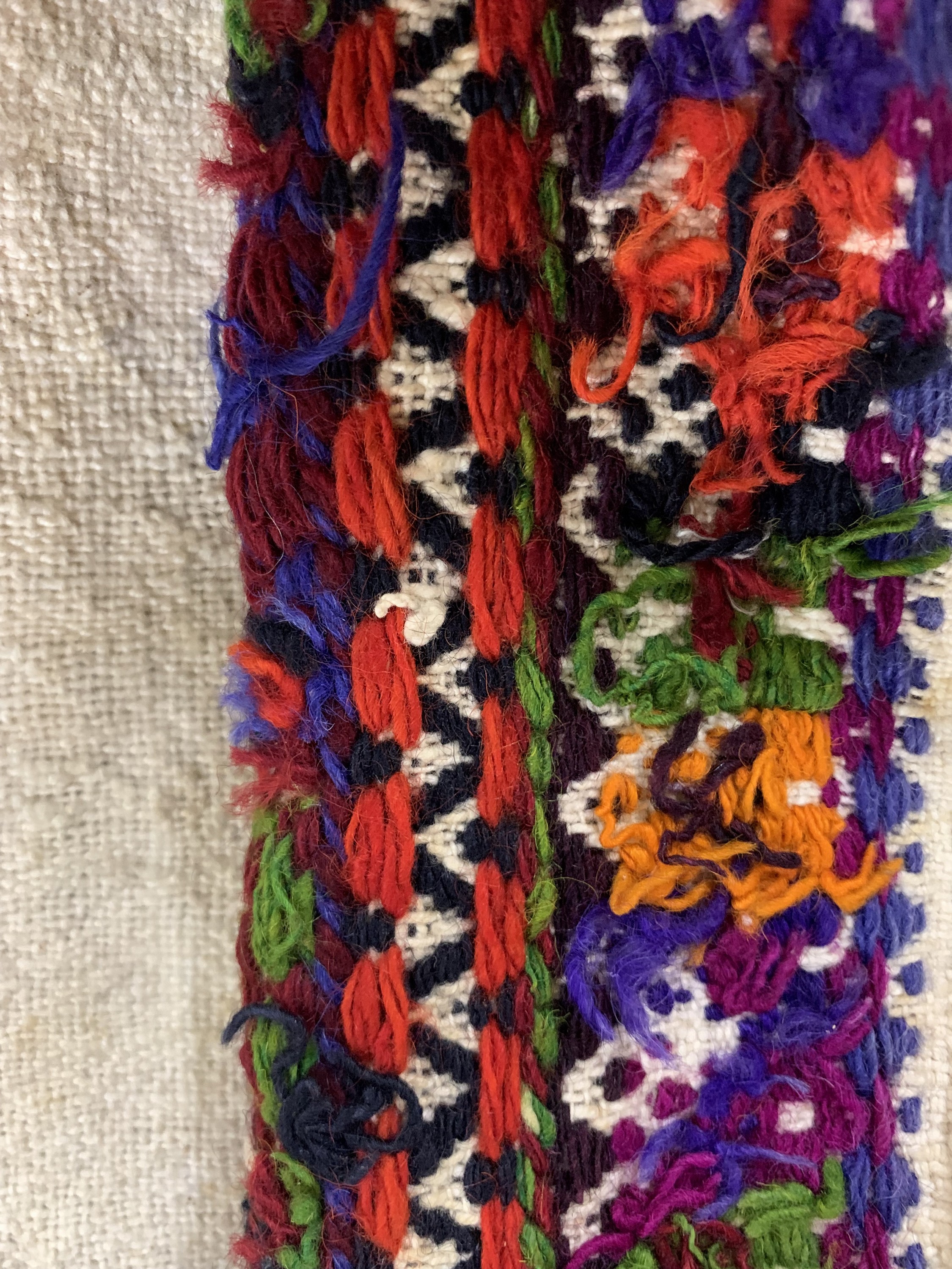 Detail b: 2 Sumakh Taschen, Türkei, Mitte 20.Jhd, Wolle auf Wolle, ca. 105 x 58 cm & ca. 54 x 50 cm, EHZ: 2