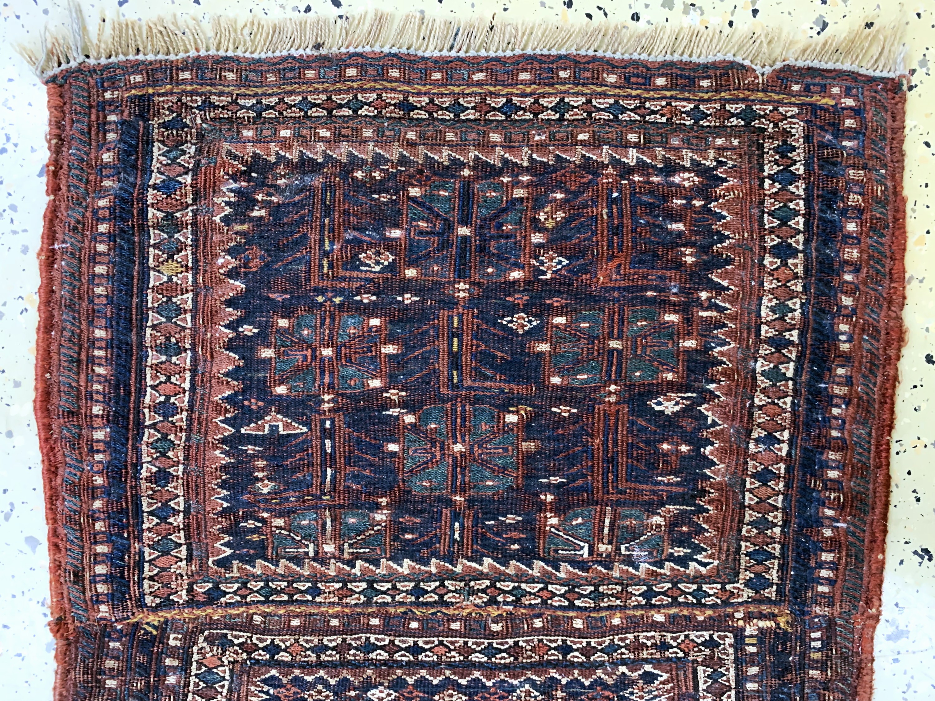 Detail a: Sumakh Taschenfront, Shahsawan, Persien, 19.Jhd, Wolle auf Wolle, ca. 73 x 55 cm, EHZ: 2