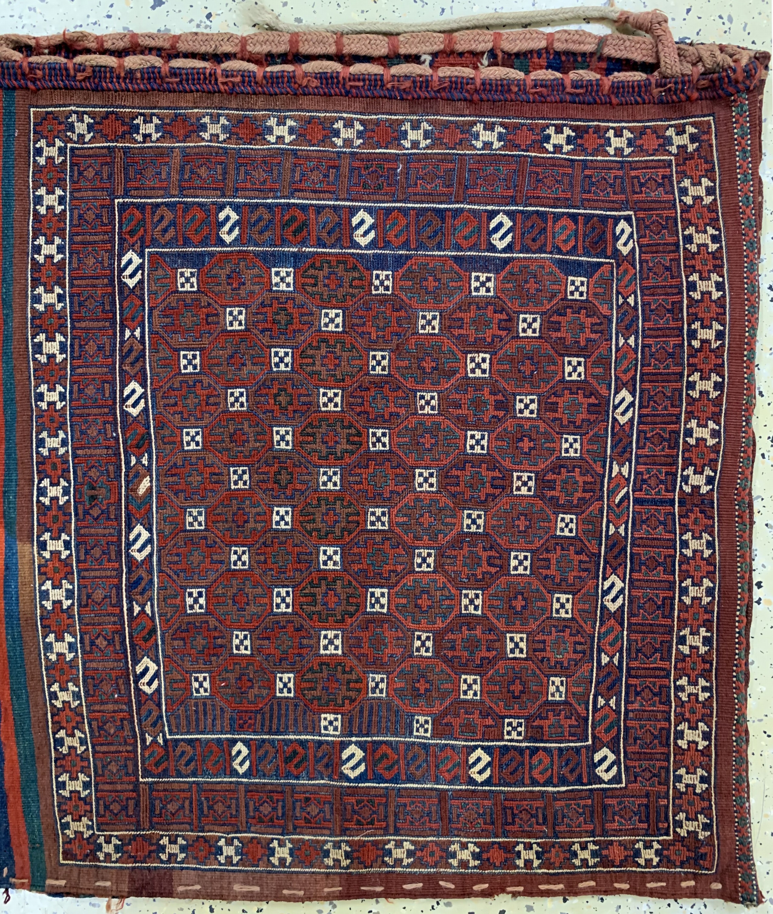 Detail a: Sumakh Khorjin, Persien, Anfang 20.Jhd, Wolle auf Wolle, ca. 155 x 85 cm, EHZ: 2
