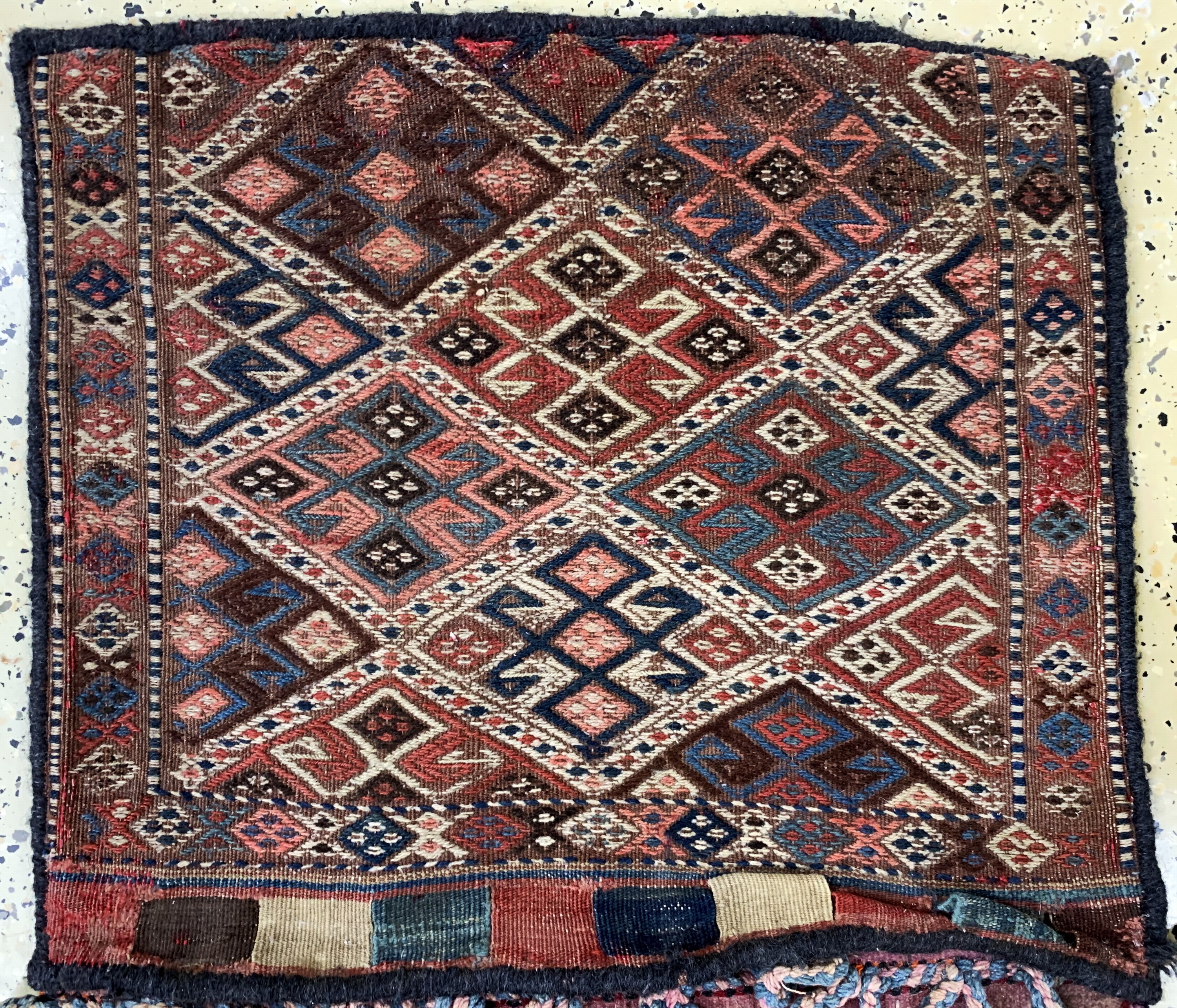 Detail a: Sumakh Doppelttasche, Schahsawan, Persien, Anfang 20.Jhd, Wolle auf Wolle, ca. 120 x 60 cm, EHZ: 2