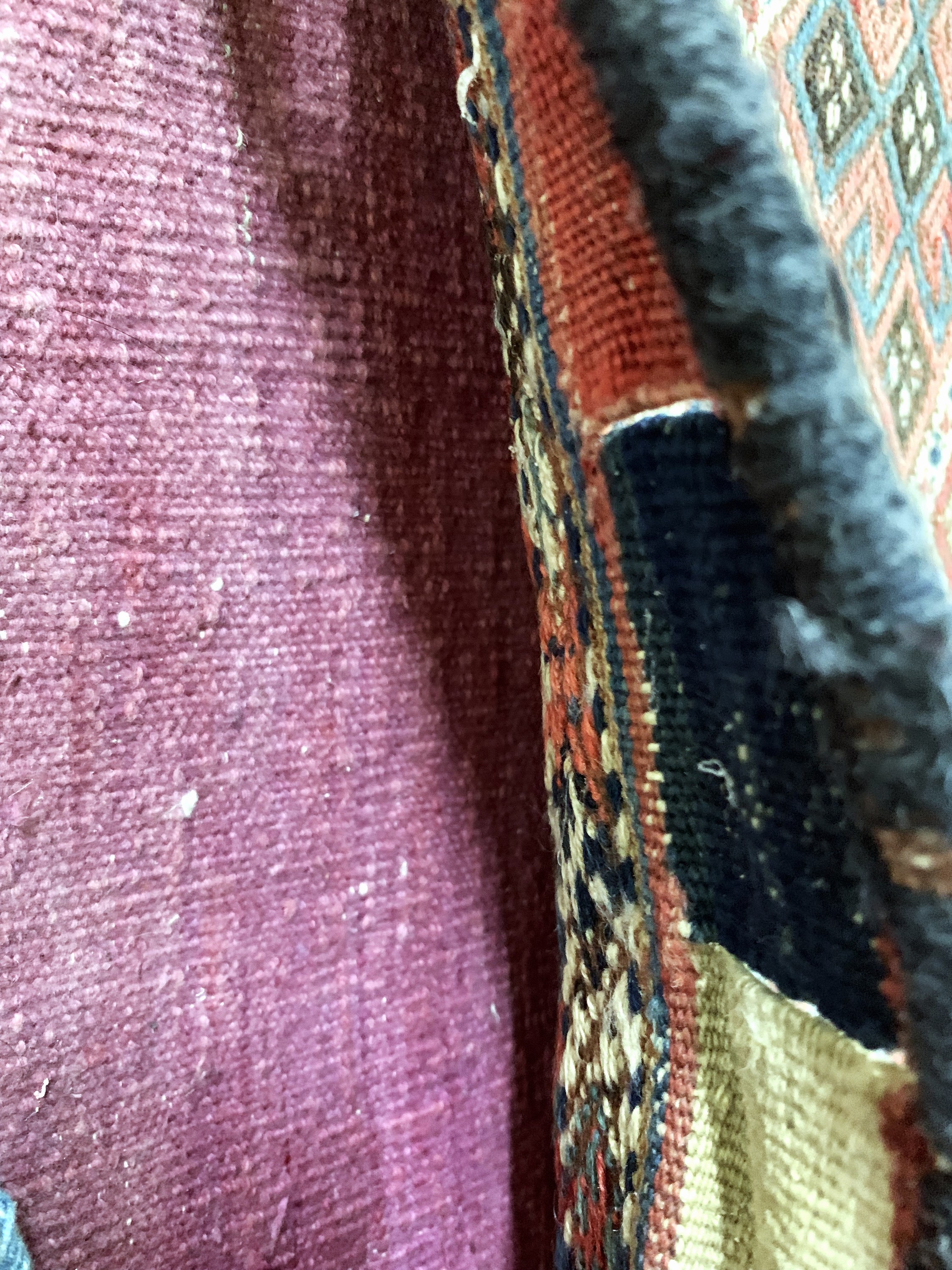 Detail c: Sumakh Doppelttasche, Schahsawan, Persien, Anfang 20.Jhd, Wolle auf Wolle, ca. 120 x 60 cm, EHZ: 2