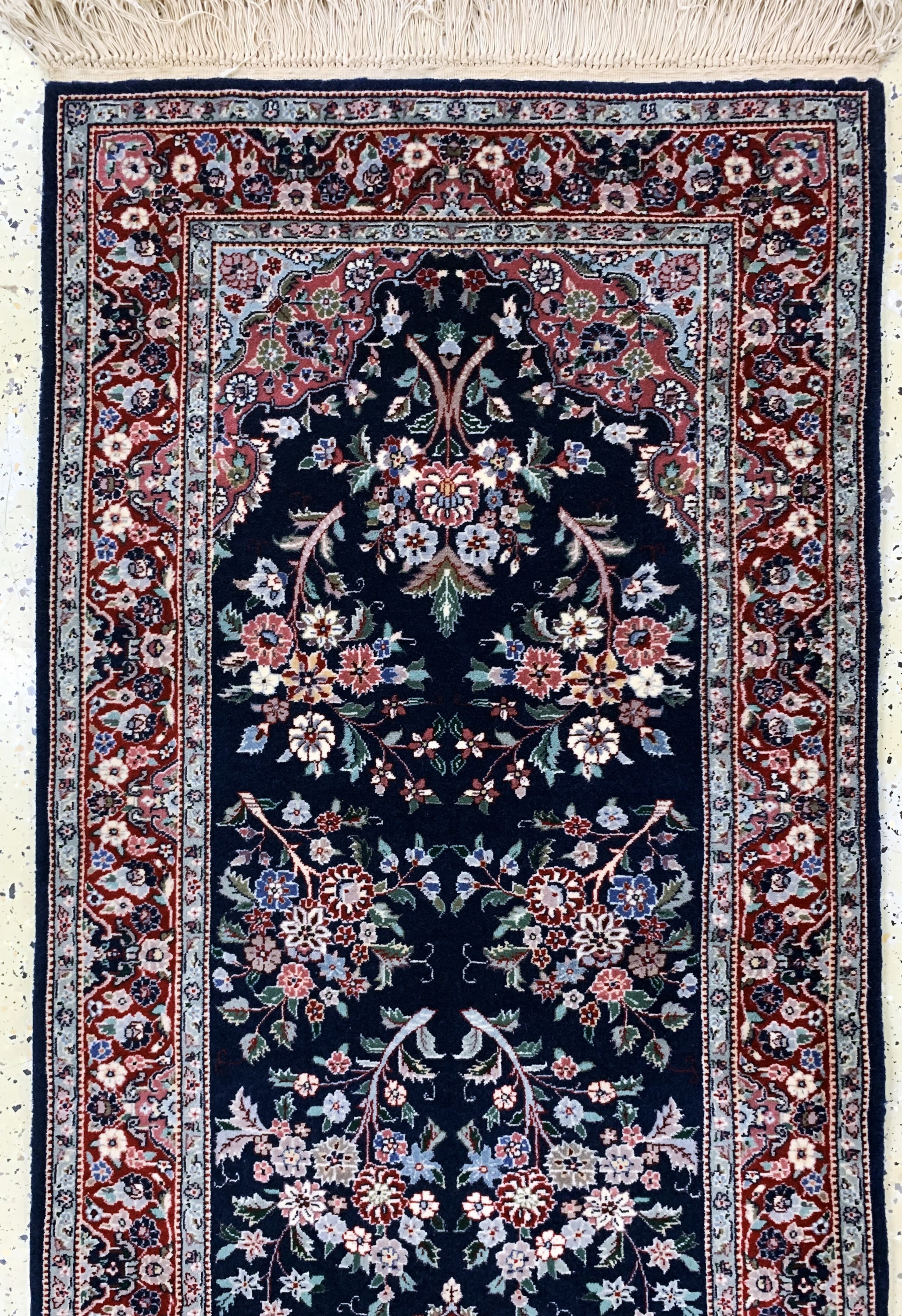 Detail a: Sarogh, China, Ende 20.Jhd, Wolle auf Baumwolle, ca. 305 x 80 cm, EHZ: 1-2