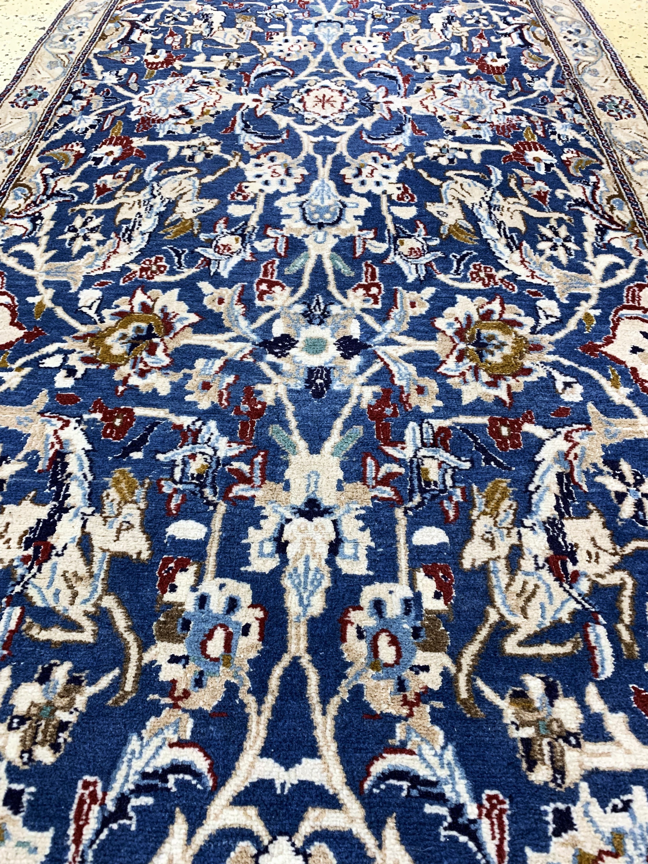 Detail d: Nain, Persien, Mitte 20.Jhd, Wolle auf Baumwolle, ca. 230 x 90 cm, EHZ: 2
