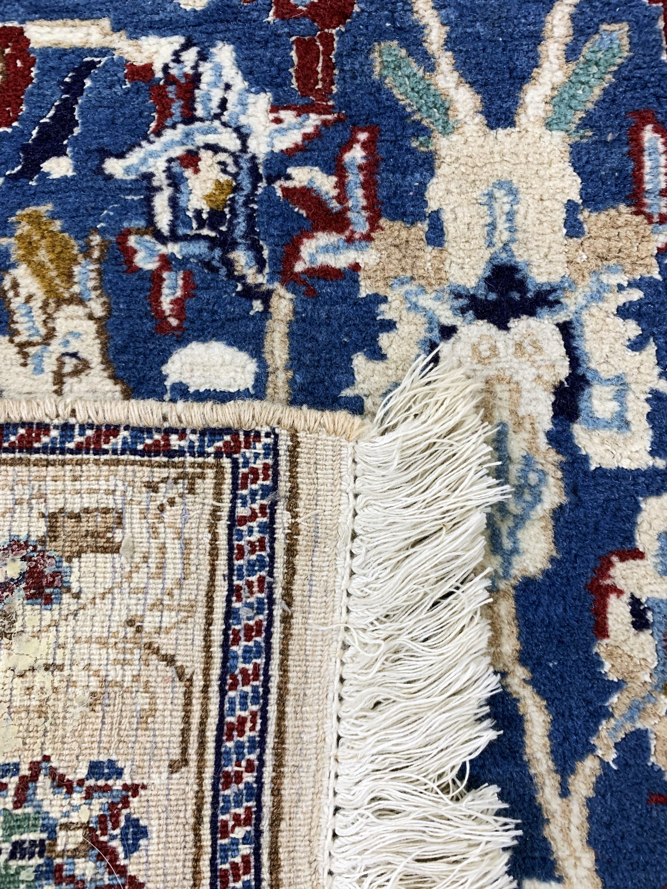 Detail e: Nain, Persien, Mitte 20.Jhd, Wolle auf Baumwolle, ca. 230 x 90 cm, EHZ: 2