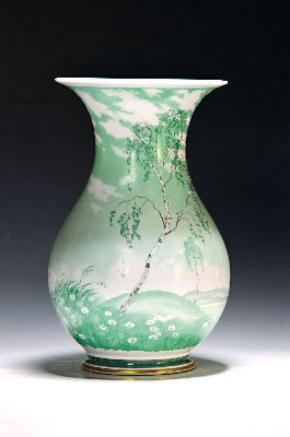 Image 26976831 - Große Balustervase, Nymphenburg, um 1925, Form 1036, Bemalung Prof. Rudolf Sieg, ...