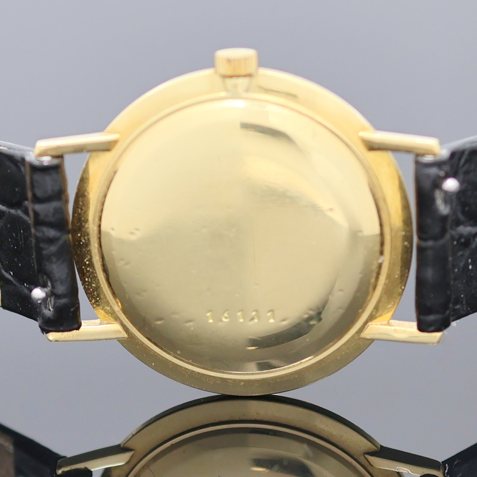 Detail f: BLANCPAIN Armbanduhr in GG 750/000, Schweiz um 1970, Automatik, Monocoque-Geh., goldfarb. Zifferbl. m. aufges. gold. Std.-Ind. fl., gold. Zeiger, ...
