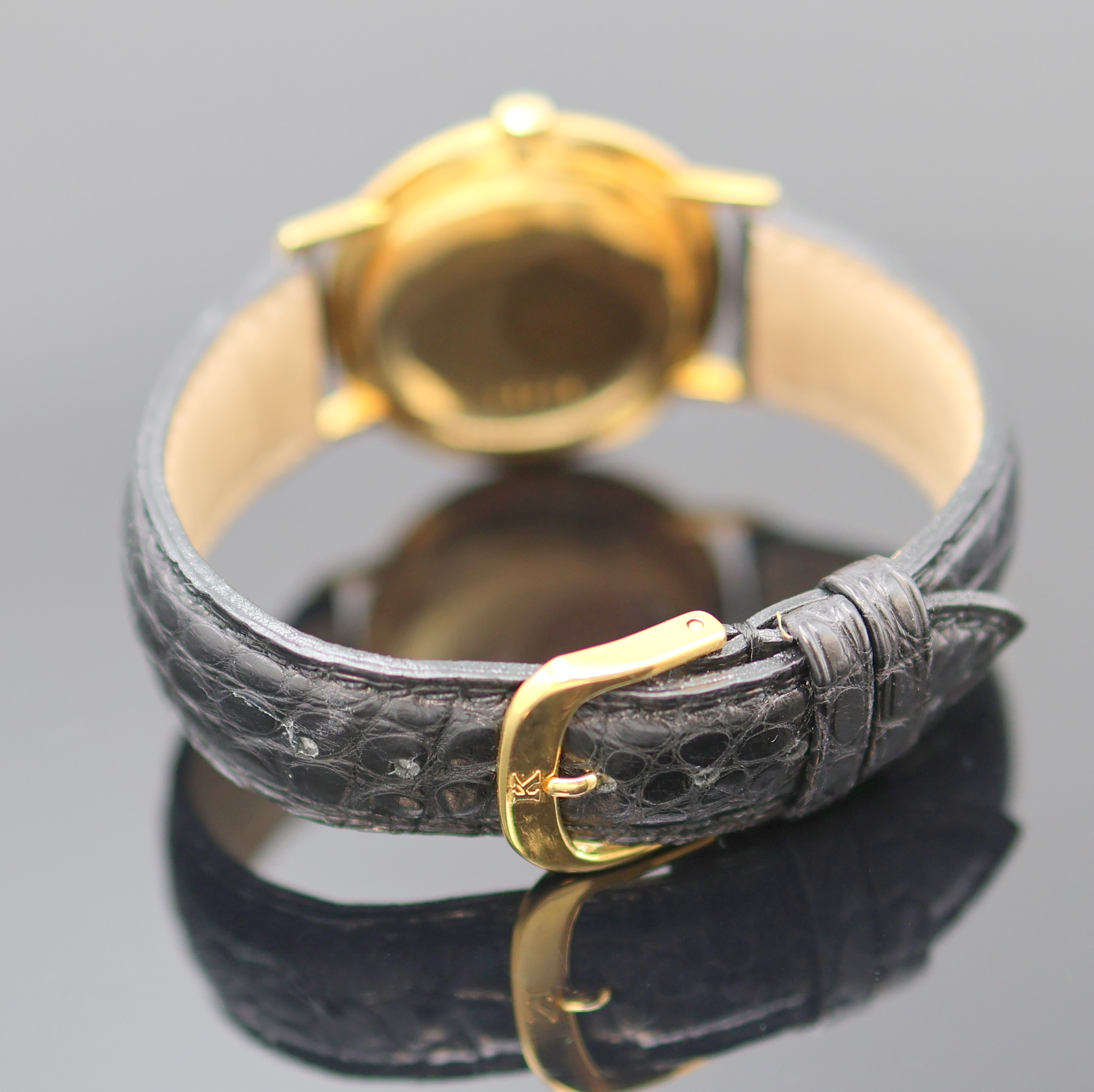 Detail c: BLANCPAIN Armbanduhr in GG 750/000, Schweiz um 1970, Automatik, Monocoque-Geh., silb. Zifferbl. m. aufges. gold. Std.-Ind., gold. Zeiger, Datum b. 3, ...