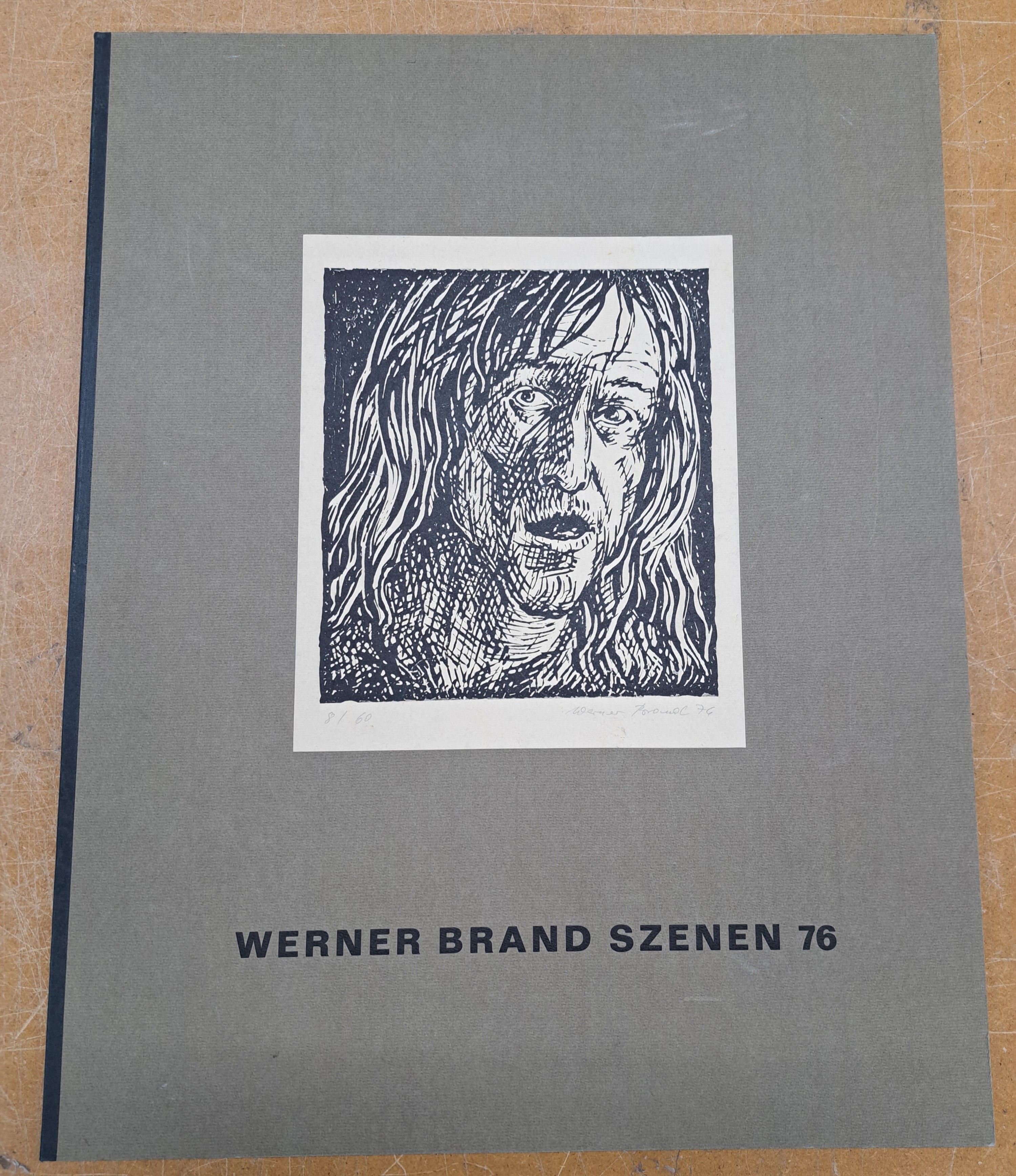 Detail a: Werner Brand, 1933 Löbau-2021 Hochstadt/Pfalz, Szenen 76, Mappe mit 6 Radierungen, alle handsign., dat. 76, betitelt und num 8/60, Blattgr. ca. ...