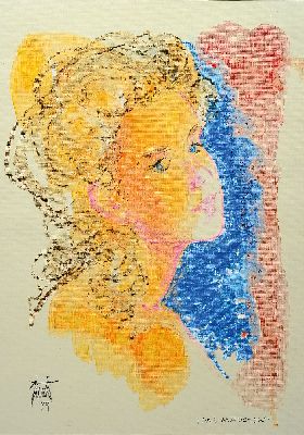 Image Georg Günther Zeuner, 1923 Dresden-2011 Speyer, Das Mädchen, Aquarell auf ...