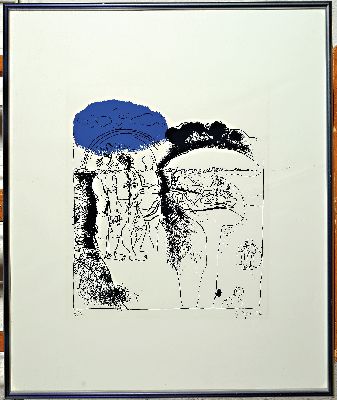 26977633k - Gunther Vogel, 1929 Karlsruhe-1988 Titisee- Neustadt, Ohne Titel, Farblithographie, ...