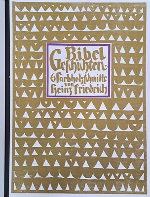 26977864f - Heinz Friedrich, 1924-2018 Schwetzingen, Bibelgeschichten, Mappe m. 6 Farbholzschnitten, ...