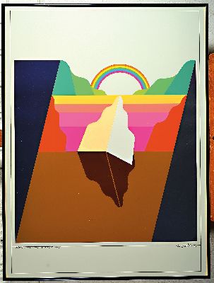 26977876k - Jens Lausen, 1937 Altona-2017 Hamburg, Landkarte Nr. 8 Der Schatten des Eingangs, ...