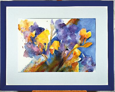 Image Anne Ludwig, geb. 1946 Mainz, lebt und arbeitet in Speyer, Blumen, Aquarell auf Papier, ...