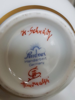 26978077g - Tete-a-tete, 20. Jh., Lindner Porzellan, Porzellanmalerei H. Schneider, Saalfeld ...