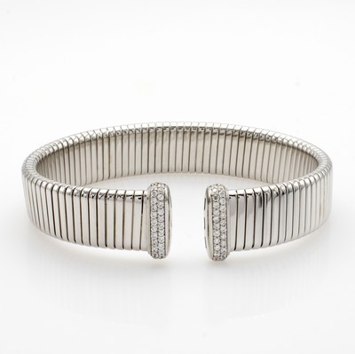 Image 26978089 - Flexible Armspange mit Zirkonias, 925er Silber