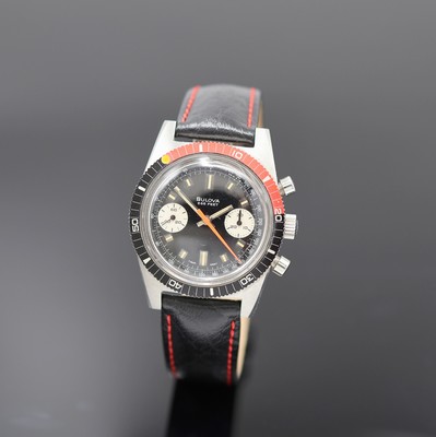 Image 26978644 - BULOVA Deep Sea Herrenchronograph 666 Feet in Stahl, Schweiz um 1975, Handaufzug, Boden ...