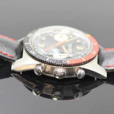 26978644c - BULOVA Deep Sea Herrenchronograph 666 Feet in Stahl, Schweiz um 1975, Handaufzug, Boden ...