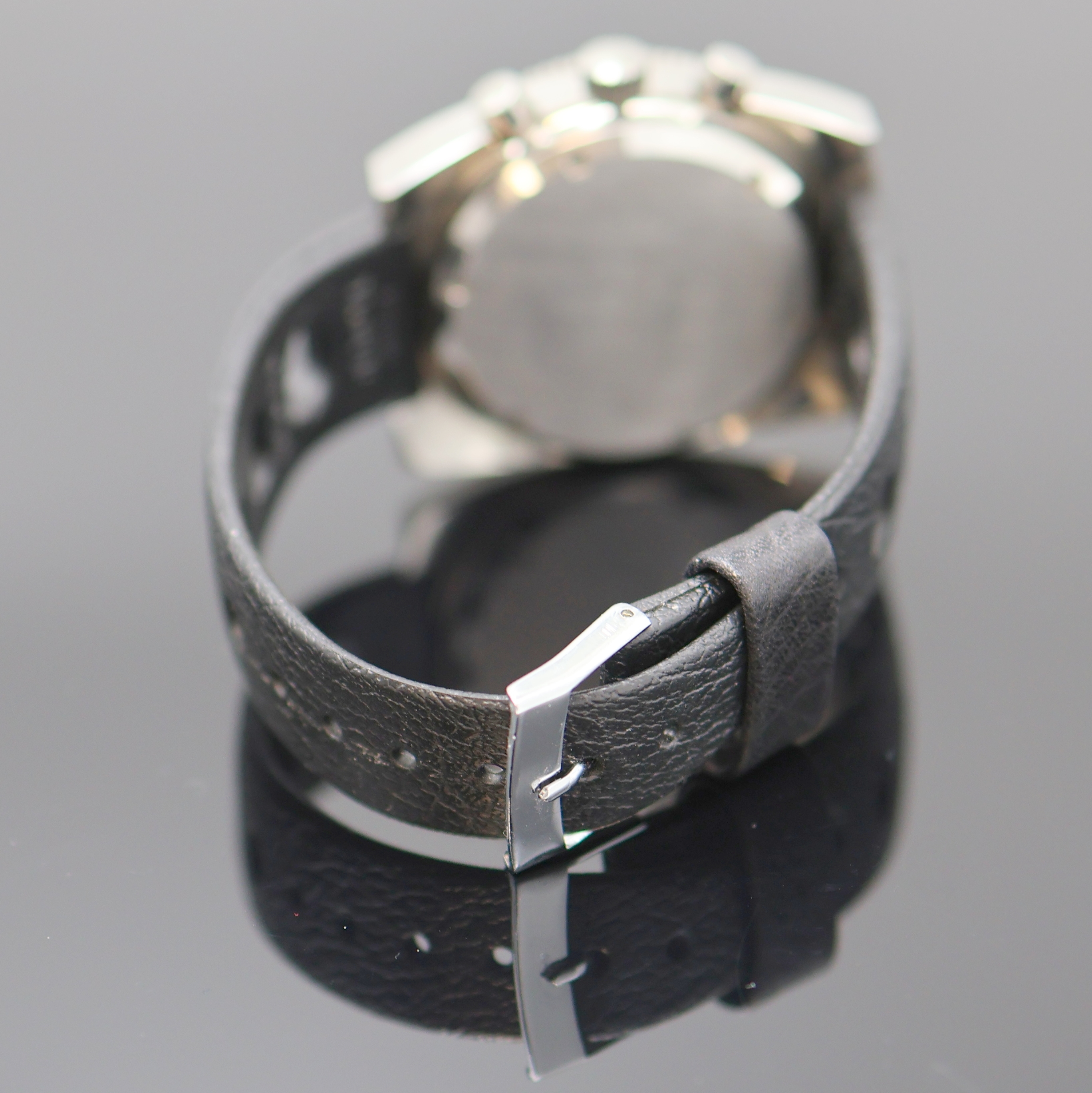 Detail c: ARSA Armbandchronograph, Handaufzug, Schweiz um 1969, Edelstahlgeh. inkl. orig. Tropic Sport Armband (Schlaufe ers.), Lünette m. 60er Teilung beids. ...