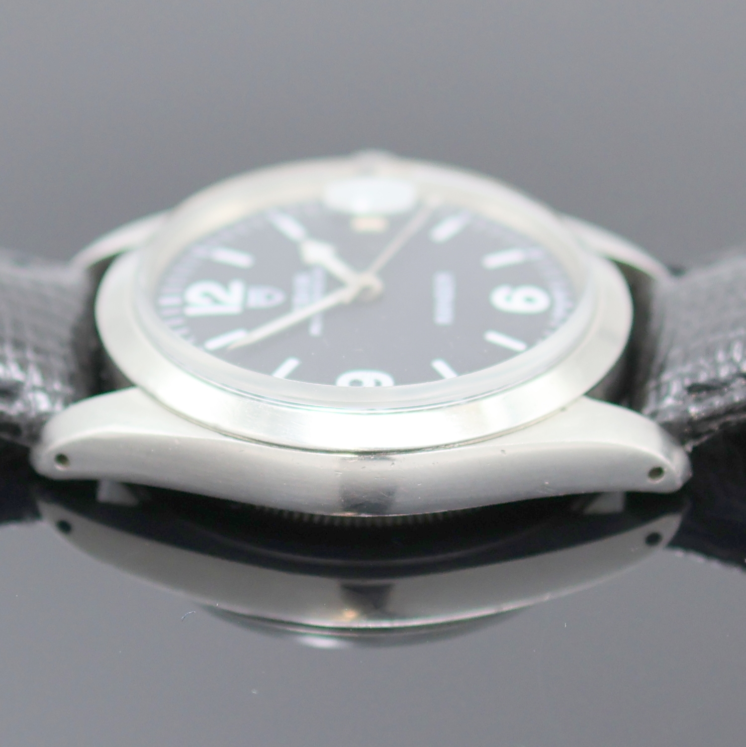 Detail e: TUDOR Herrenarmbanduhr Prince Oysterdate Referenz 19510, Automatik, Schweiz um 1980, Edelstahlgeh., Rolex Boden und Krone verschr., Zifferblatt bez. ...