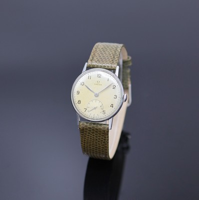 Image 26978716 - OMEGA Armbanduhr in Stahl Referenz 2395/3, Schweiz um 1948, Handaufzug, Boden aufgedr., ...