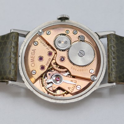 26978716g - OMEGA Armbanduhr in Stahl Referenz 2395/3, Schweiz um 1948, Handaufzug, Boden aufgedr., ...