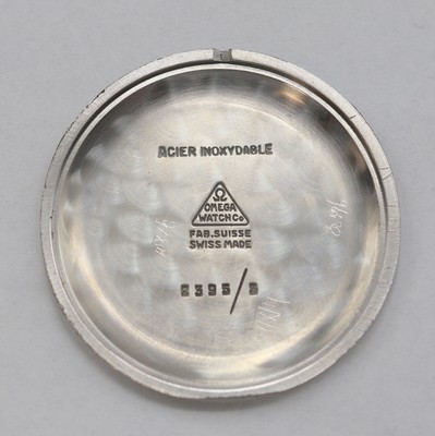 26978716h - OMEGA Armbanduhr in Stahl Referenz 2395/3, Schweiz um 1948, Handaufzug, Boden aufgedr., ...