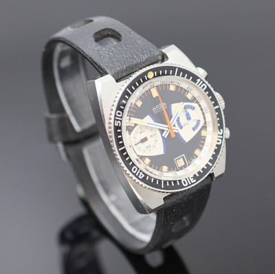 26978771b - ARSA Armbandchronograph, Handaufzug, Schweiz um 1969, Edelstahlgeh. inkl. orig. Tropic ...