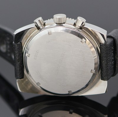 26978771f - ARSA Armbandchronograph, Handaufzug, Schweiz um 1969, Edelstahlgeh. inkl. orig. Tropic ...