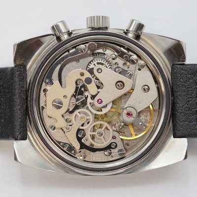 26978771g - ARSA Armbandchronograph, Handaufzug, Schweiz um 1969, Edelstahlgeh. inkl. orig. Tropic ...