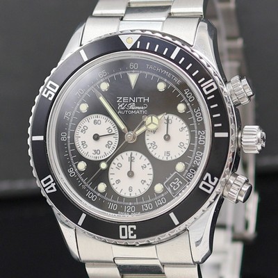 26978809a - ZENITH El Primero De Luca Herrenarmbanduhr mit Chronograph in Stahl Referenz 02.2310.400, ...