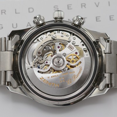 26978809g - ZENITH El Primero De Luca Herrenarmbanduhr mit Chronograph in Stahl Referenz 02.2310.400, ...