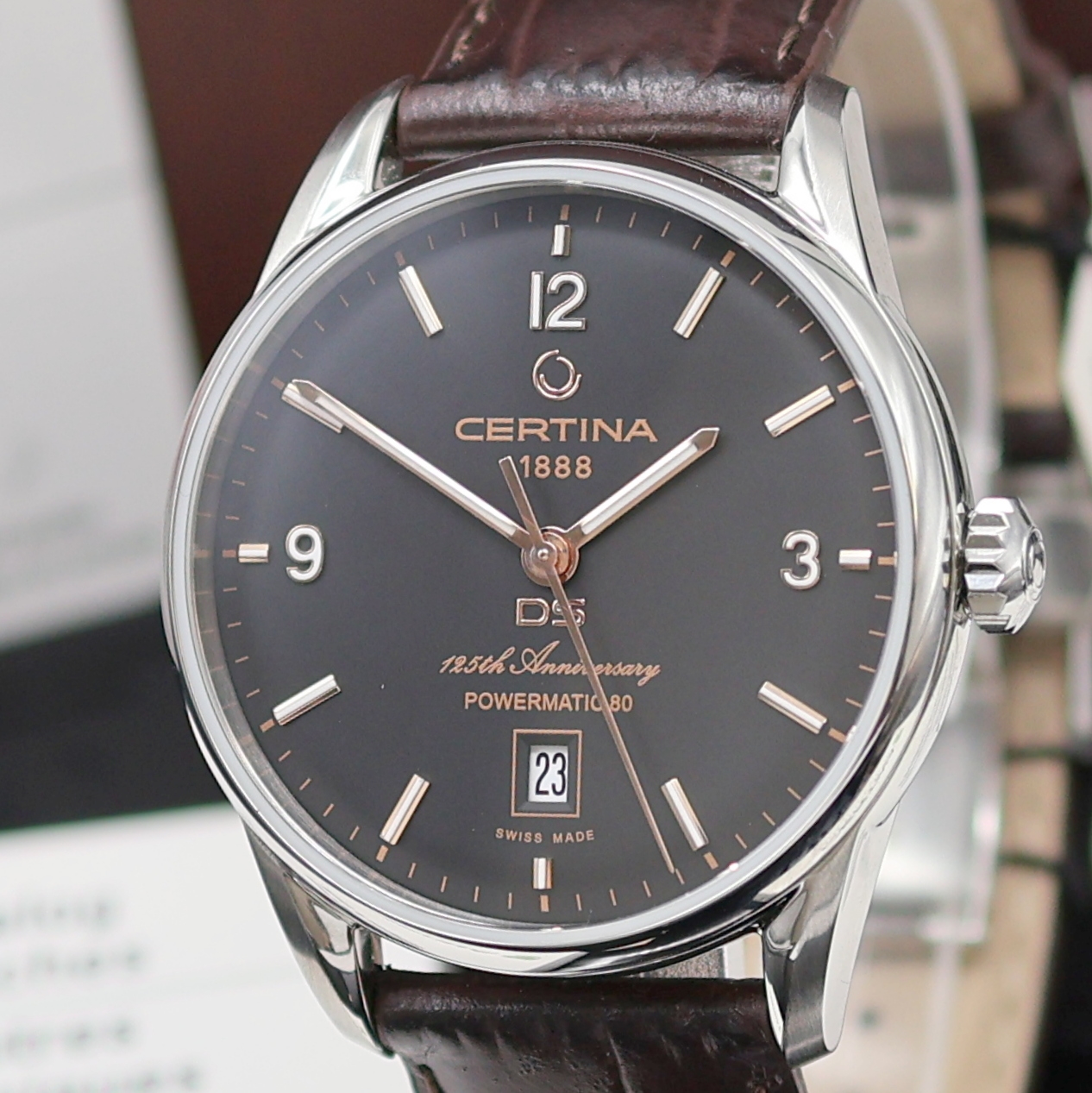 Detail a: CERTINA DS auf 5000 Stück limitierte Armbanduhr zum 125. Jubiläum Referenz C026.407.16.057.10, Automatik, Edelstahlgeh. inkl. orig. Lederband m. ...