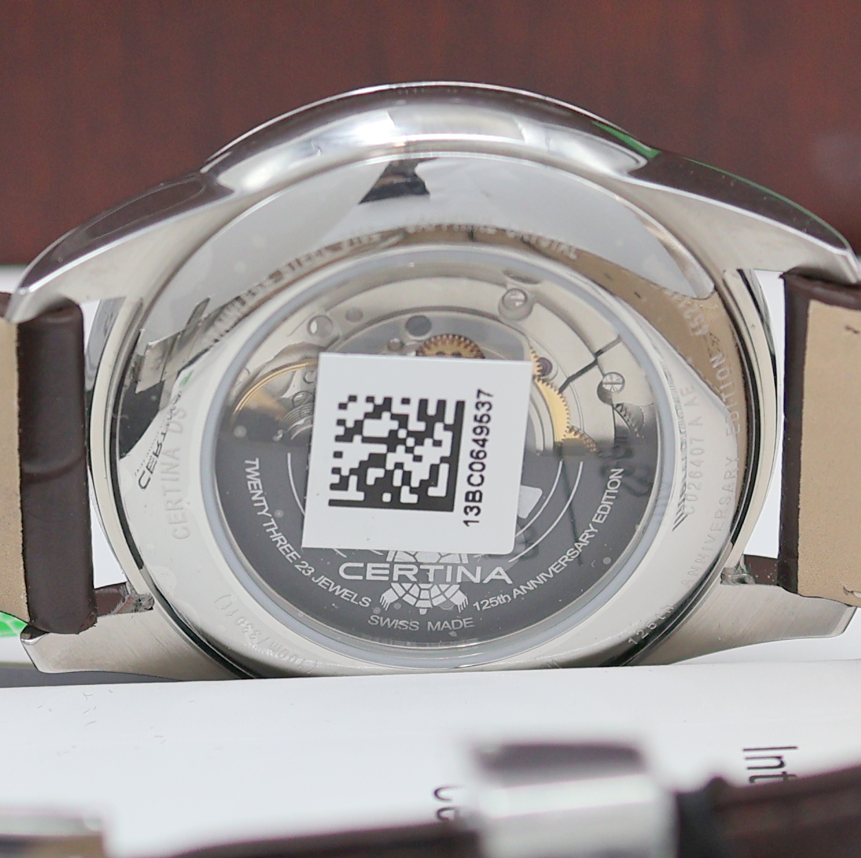Detail g: CERTINA DS auf 5000 Stück limitierte Armbanduhr zum 125. Jubiläum Referenz C026.407.16.057.10, Automatik, Edelstahlgeh. inkl. orig. Lederband m. ...