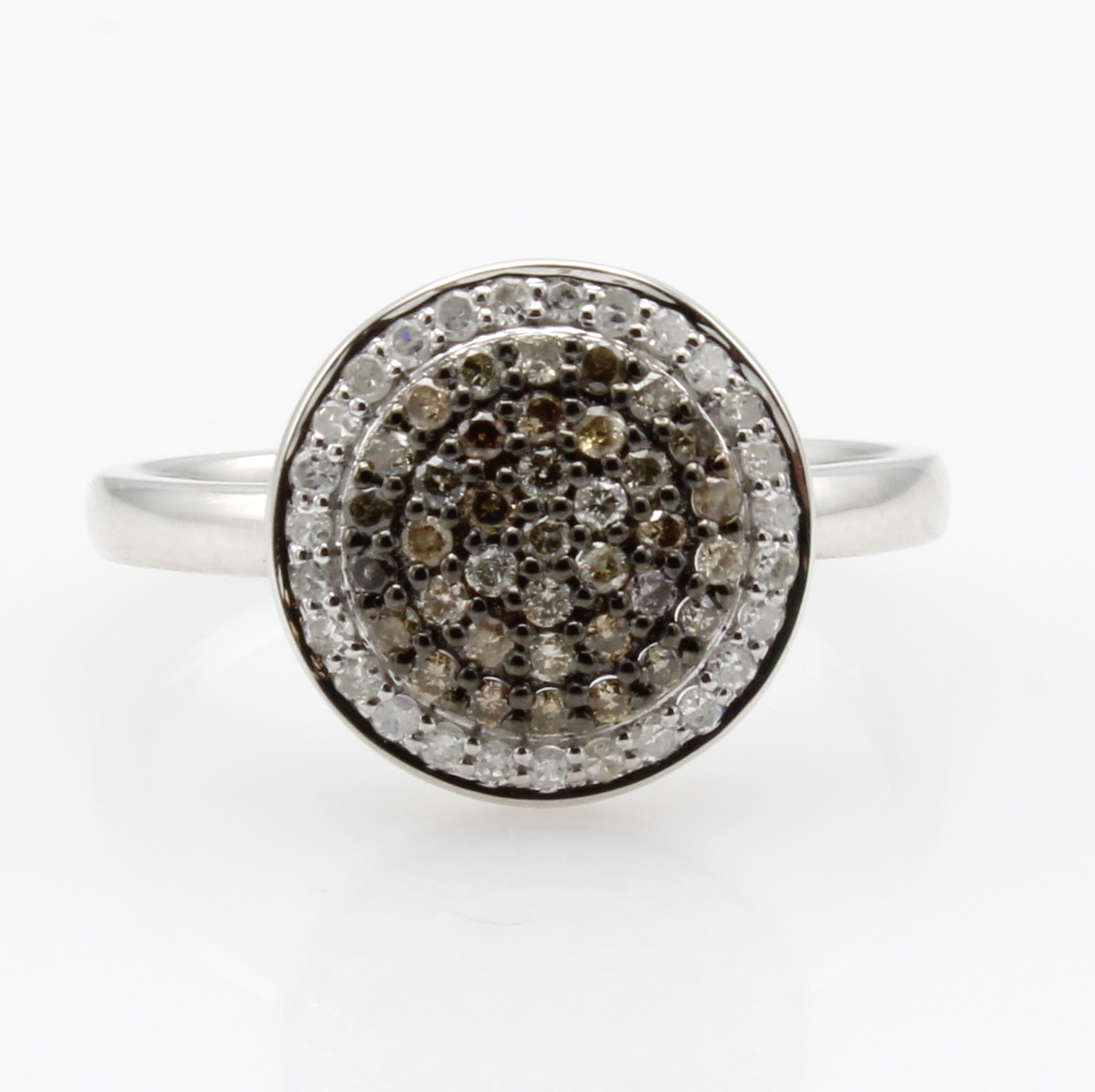 Image 26979197 - Ring mit Brillanten und Diamanten, WG 585/ 000, 27 Brill. zus. ca. 0.16 ct Weiß/si-p, ...