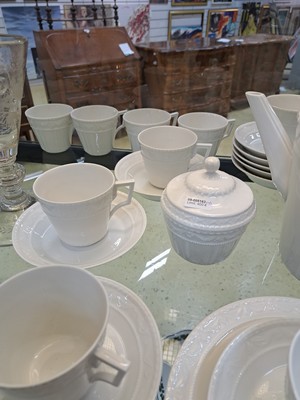 26979214b - Kaffeeservice Kurland, KPM Berlin, 20.Jh., Weißporzellan, Reliefzier, für 12 ...