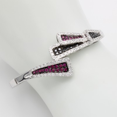 Image 26979562 - Armband mit Rubinen, Diamanten und Brillanten, WG 750/000, steifes Oberteil mit ...