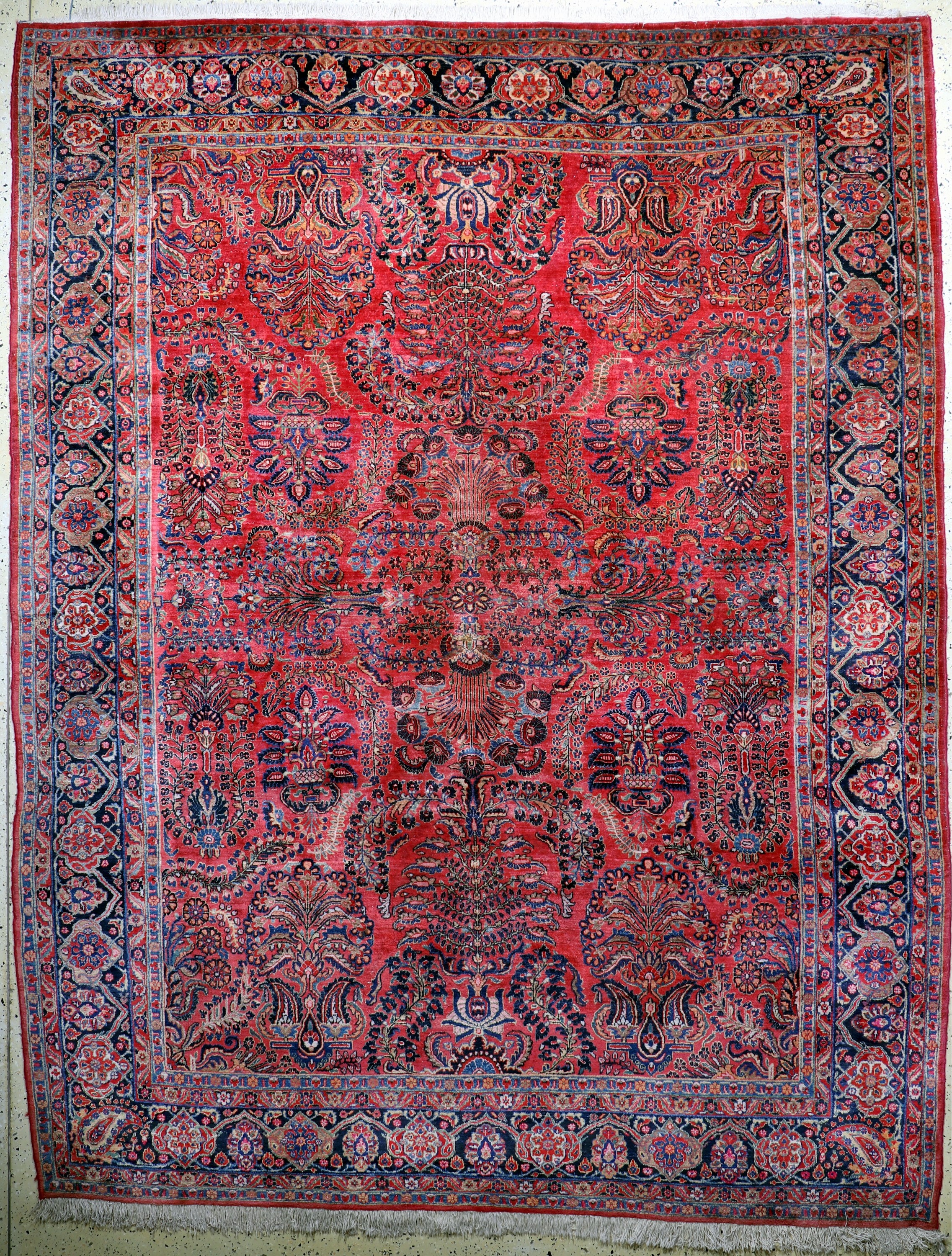 Us Re-Import Sarogh antik, Persien, um 1900, Wolle auf Baumwolle, ca. 352 x 275 cm, EHZ: 2