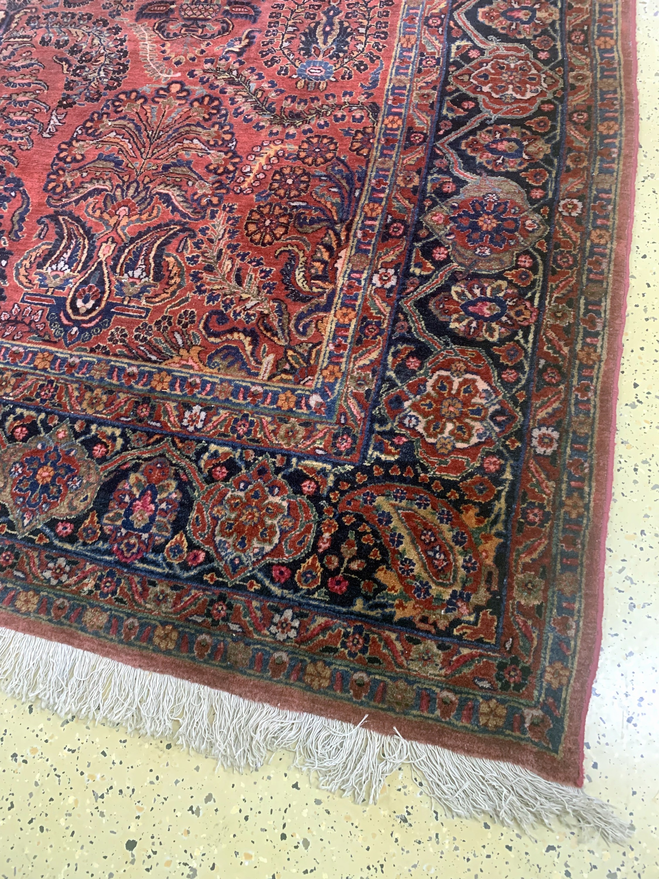 Detail a: Us Re-Import Sarogh antik, Persien, um 1900, Wolle auf Baumwolle, ca. 352 x 275 cm, EHZ: 2