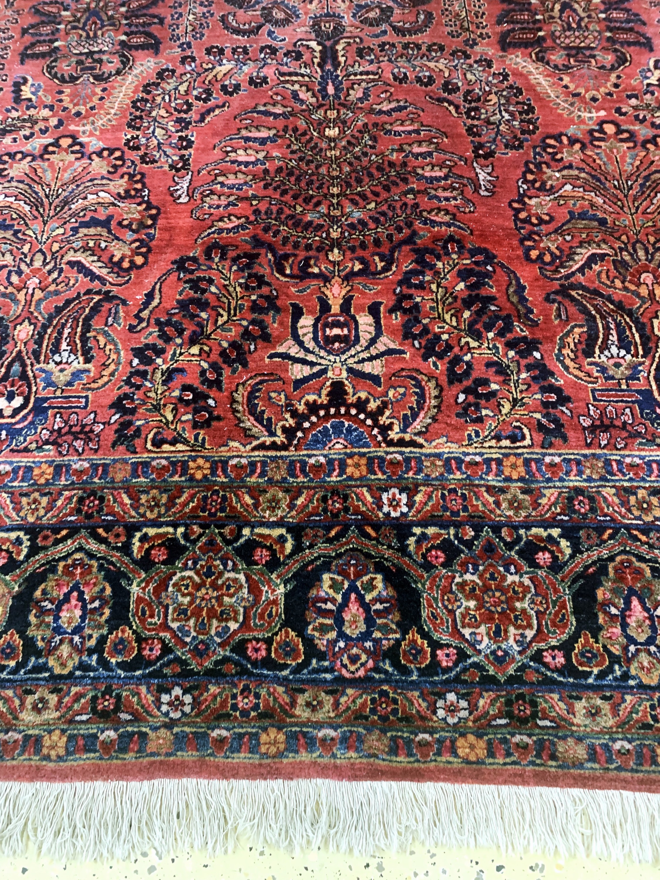 Detail b: Us Re-Import Sarogh antik, Persien, um 1900, Wolle auf Baumwolle, ca. 352 x 275 cm, EHZ: 2