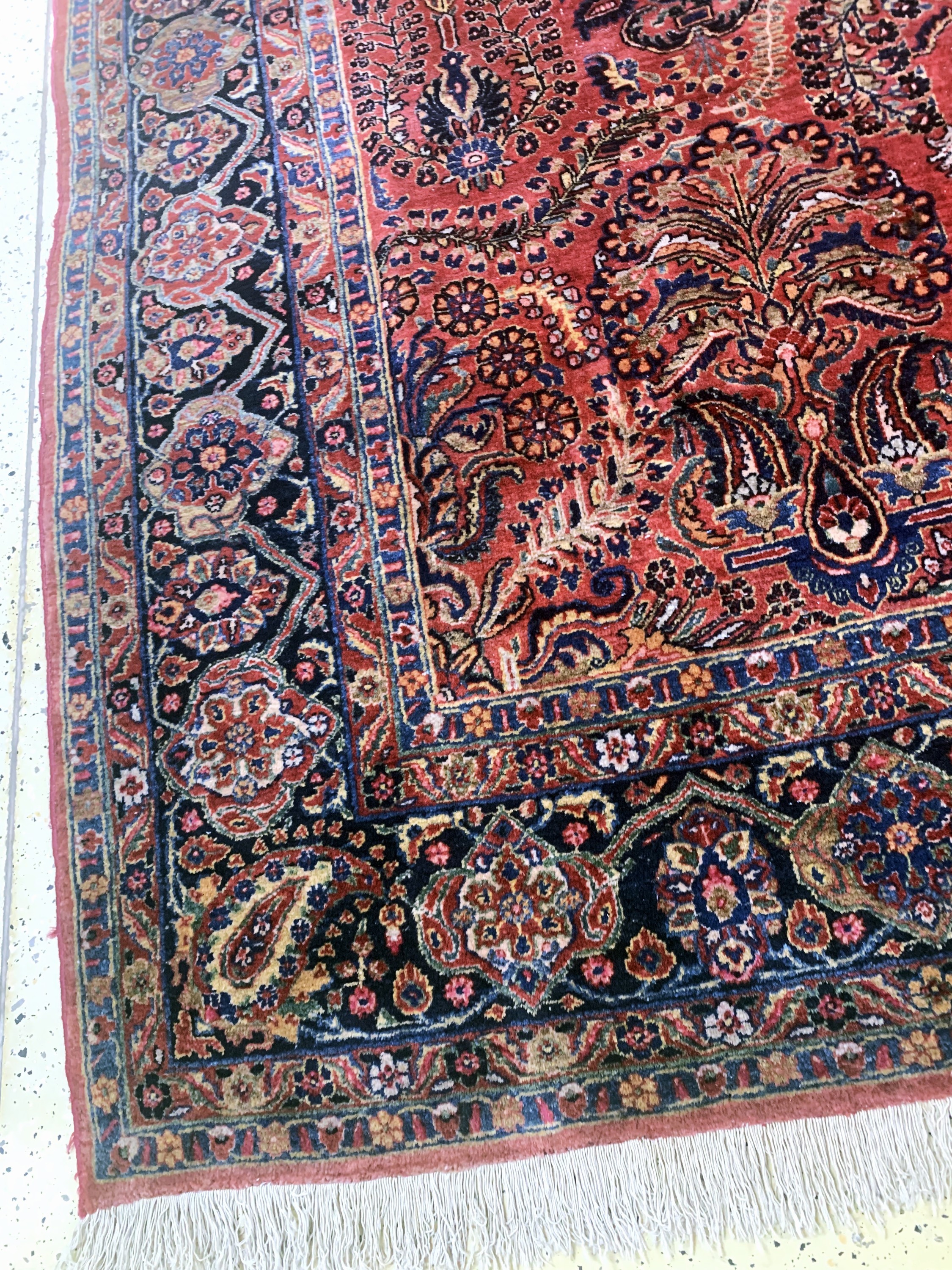 Detail c: Us Re-Import Sarogh antik, Persien, um 1900, Wolle auf Baumwolle, ca. 352 x 275 cm, EHZ: 2