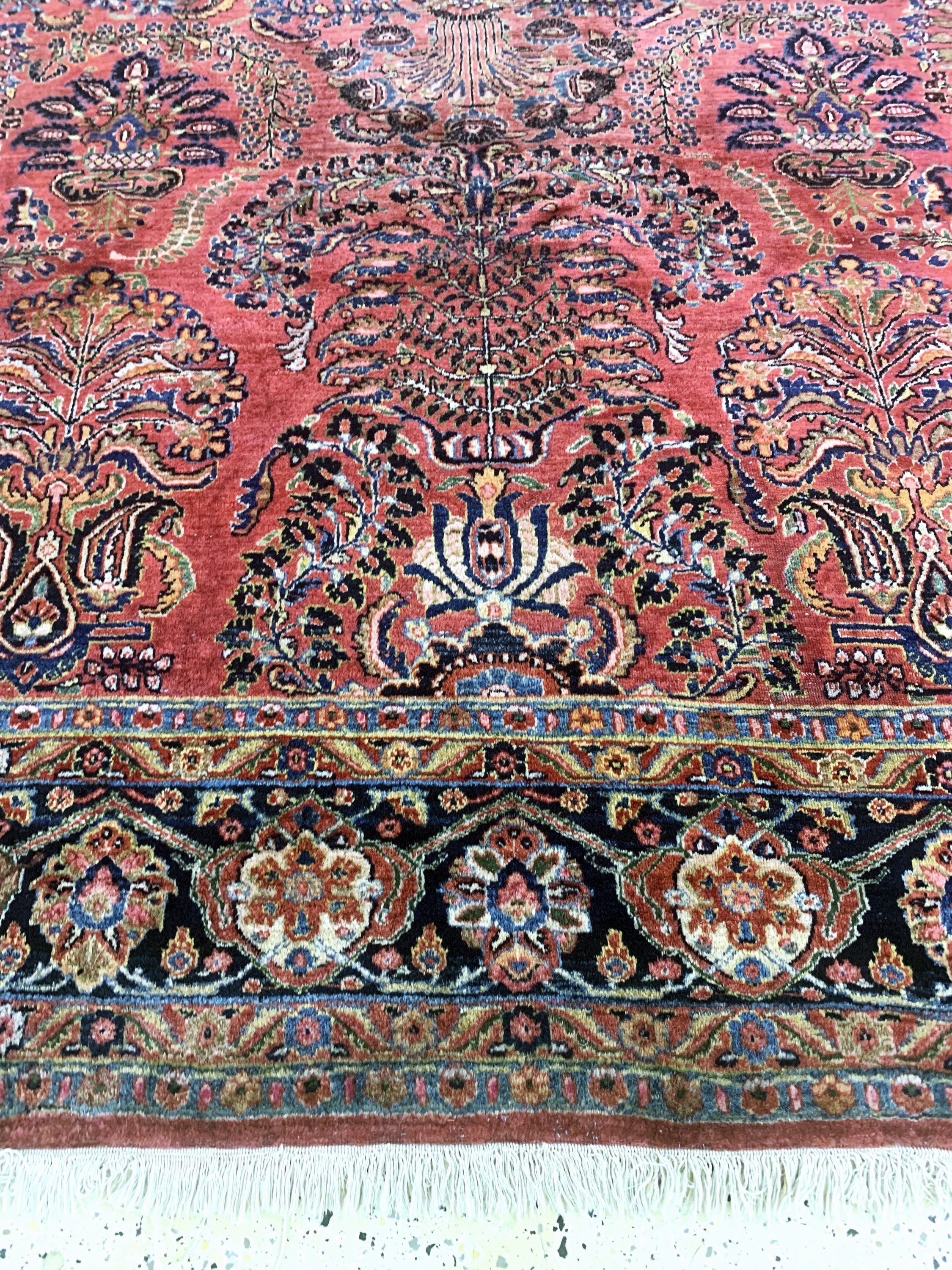 Detail f: Us Re-Import Sarogh antik, Persien, um 1900, Wolle auf Baumwolle, ca. 352 x 275 cm, EHZ: 2